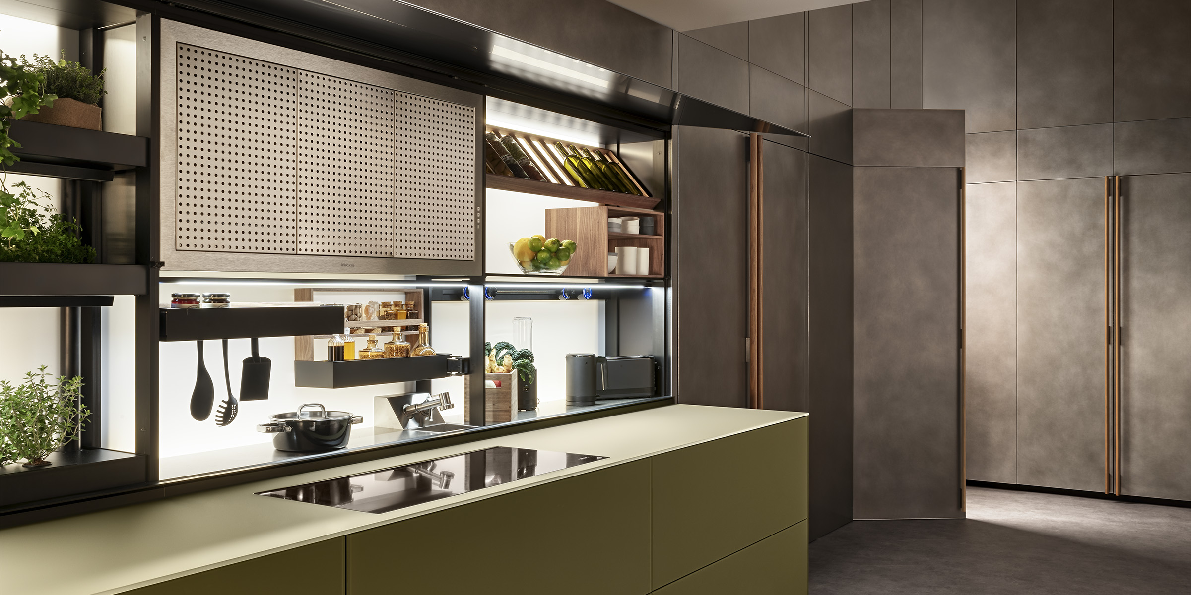 Valcucine_New Logica_ kitchen integration with the architecture